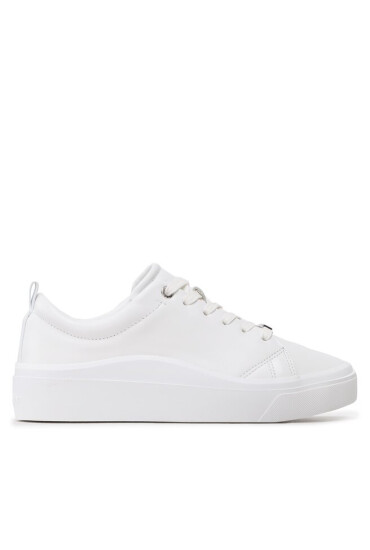 Calvin Klein Сникърси Cupsole Wave Lace Up HW0HW01196 Triple White 07K - Mera.bg