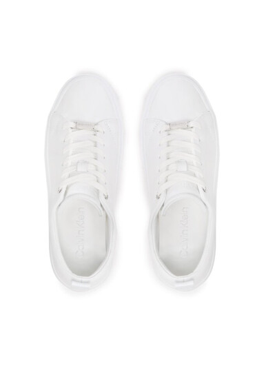 Calvin Klein Сникърси Cupsole Wave Lace Up HW0HW01196 Triple White 07K - Mera.bg