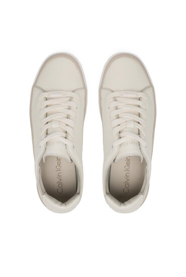 Calvin Klein Сникърси Cupsole Wave Lace Up HW0HW01349 Бежов - Mera.bg