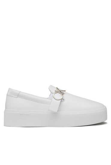 Calvin Klein Сникърси Flatform Cup Slip On W/Hw HW0HW01516 Triple White 0K4 - Mera.bg