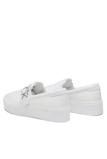 Calvin Klein Сникърси Flatform Cup Slip On W/Hw HW0HW01516 Triple White 0K4 - Mera.bg