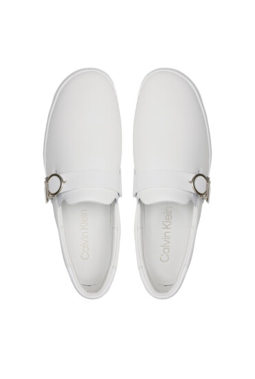 Calvin Klein Сникърси Flatform Cup Slip On W/Hw HW0HW01516 Triple White 0K4 - Mera.bg