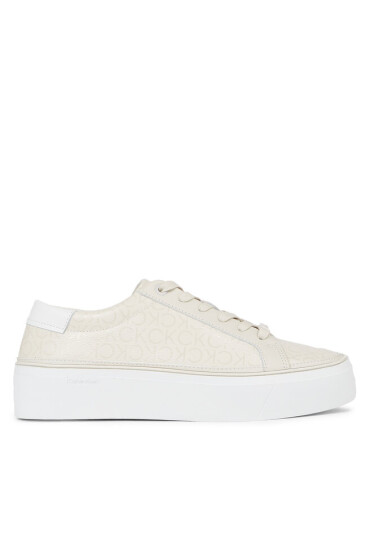 Calvin Klein Сникърси Flatform Cupsole Lace Up-Epi Mn HW0HW01670 Бял - Mera.bg