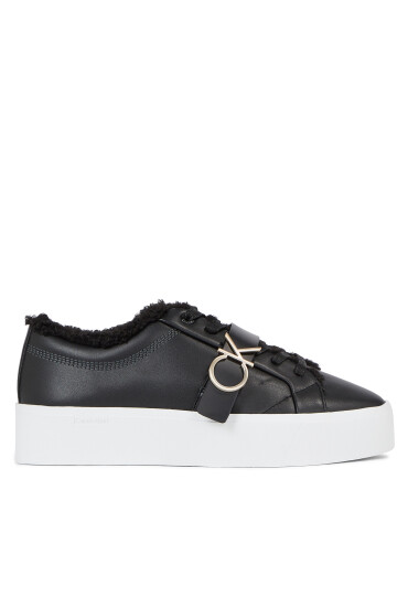 Calvin Klein Сникърси Flatform Cupsole Lace Up W/Hw Wl HW0HW01671 Ck Black BEH - Mera.bg