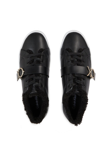 Calvin Klein Сникърси Flatform Cupsole Lace Up W/Hw Wl HW0HW01671 Ck Black BEH - Mera.bg