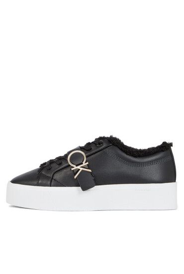 Calvin Klein Сникърси Flatform Cupsole Lace Up W/Hw Wl HW0HW01671 Ck Black BEH - Mera.bg