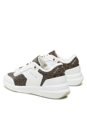 Calvin Klein Сникърси Flexi Runner Lace Up HW0HW01216 White/Brown Mono 0K4 - Mera.bg