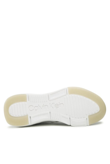 Calvin Klein Сникърси Flexi Runner Lace Up HW0HW01216 White/Brown Mono 0K4 - Mera.bg