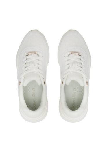 Calvin Klein Сникърси Flexi Runner Lace Up HW0HW01370 White/Marshmallow 0K8 - Mera.bg