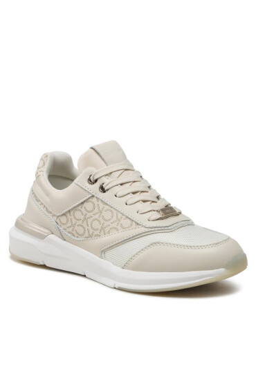Calvin Klein Сникърси Flexi Runner - Mono HW0HW01437 Dk Ecru/Silver Mink Mono 0F7 - Mera.bg