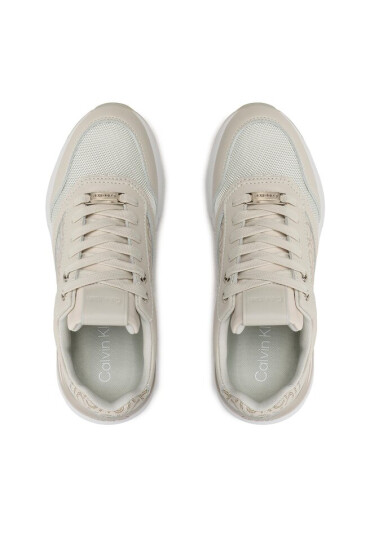Calvin Klein Сникърси Flexi Runner - Mono HW0HW01437 Dk Ecru/Silver Mink Mono 0F7 - Mera.bg