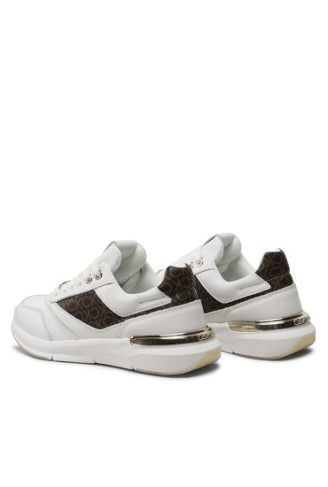 Calvin Klein Сникърси Flexi Runner - Mono HW0HW01437 White/Brown Mono 0LD - Mera.bg