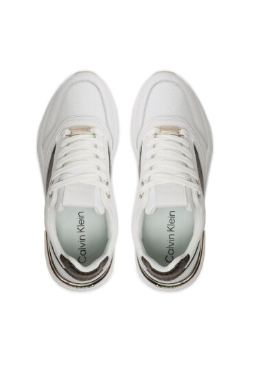 Calvin Klein Сникърси Flexi Runner - Mono HW0HW01437 White/Brown Mono 0LD - Mera.bg