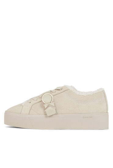 Calvin Klein Сникърси Fltfrm Cupsole Lt W/Hw Sue Wl HW0HW01820 Бежов - Mera.bg