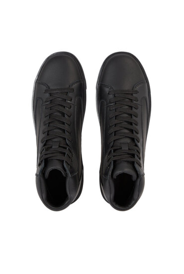Calvin Klein Сникърси High Top Lace Up Inv Stitch HM0HM01164 Triple Black 0GJ - Mera.bg