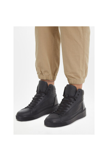 Calvin Klein Сникърси High Top Lace Up Inv Stitch HM0HM01164 Triple Black 0GJ - Mera.bg