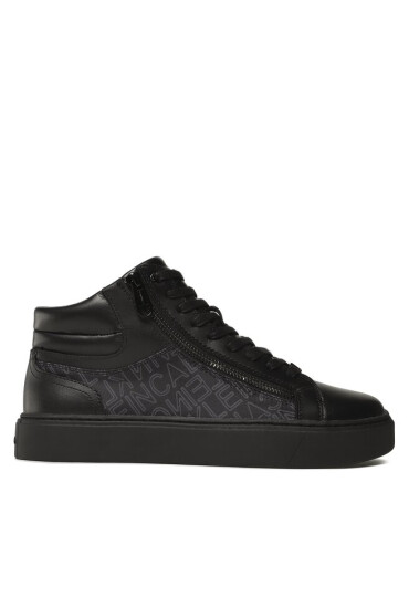 Calvin Klein Сникърси High Top Lace Up W/Zip Mono HM0HM01046 Outline Mono Black 0GK - Mera.bg