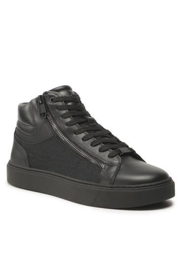 Calvin Klein Сникърси High Top Lace Up W/Zip Mono Jq HM0HM01014 Черен - Mera.bg