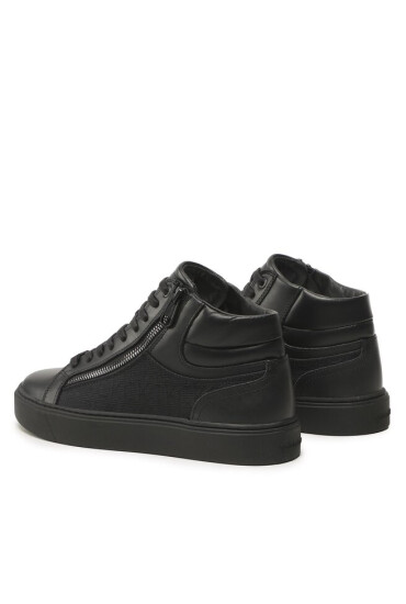 Calvin Klein Сникърси High Top Lace Up W/Zip Mono Jq HM0HM01014 Черен - Mera.bg