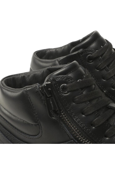 Calvin Klein Сникърси High Top Lace Up W/Zip Mono Jq HM0HM01014 Черен - Mera.bg