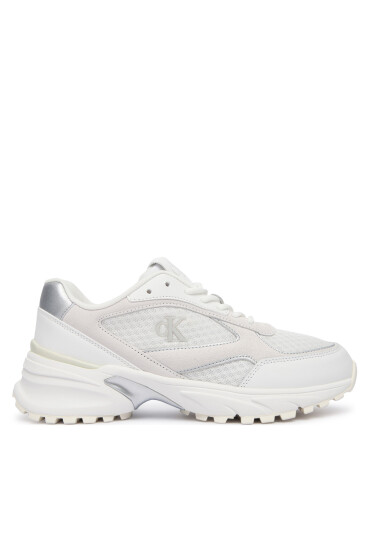 Calvin Klein Сникърси Hike Runner Mesh Mix Met Mg YW0YW02009 Бял - Mera.bg