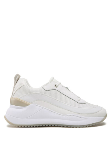 Calvin Klein Сникърси Interal Wedge Lace Up HW0HW01371 White/Feather Gray 0K9 - Mera.bg