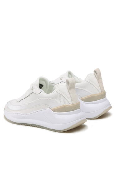 Calvin Klein Сникърси Interal Wedge Lace Up HW0HW01371 White/Feather Gray 0K9 - Mera.bg