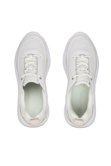 Calvin Klein Сникърси Interal Wedge Lace Up HW0HW01371 White/Feather Gray 0K9 - Mera.bg