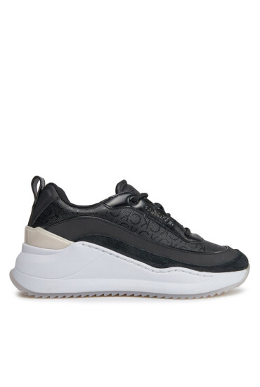 Calvin Klein Сникърси Intern Wedge Lace Up - Epi Mono HW0HW01663 Черен - Mera.bg