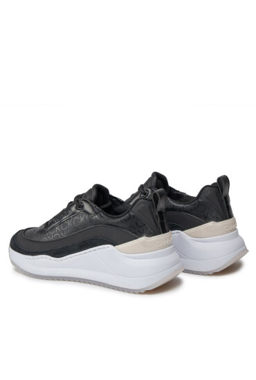 Calvin Klein Сникърси Intern Wedge Lace Up - Epi Mono HW0HW01663 Черен - Mera.bg