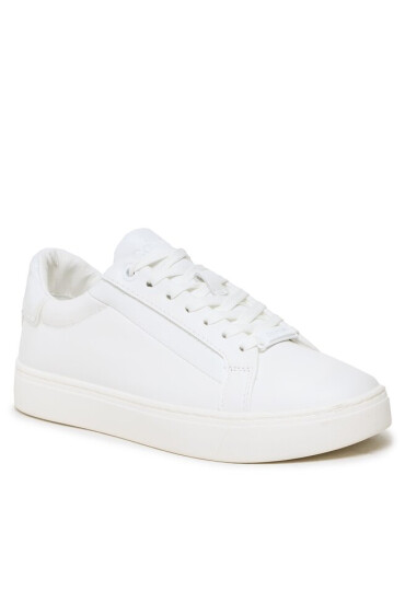 Calvin Klein Сникърси Logo Cupsole Lace Up HW0HW01353 Бял - Mera.bg