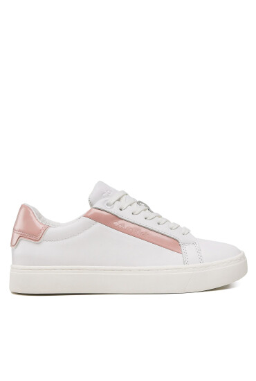 Calvin Klein Сникърси Logo Cupsole Lace Up HW0HW01353 Бял - Mera.bg