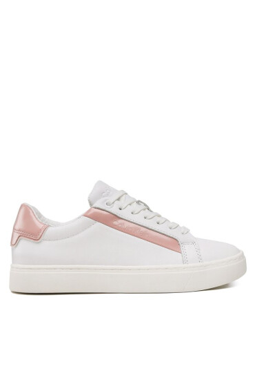 Calvin Klein Сникърси Logo Cupsole Lace Up HW0HW01353 Бял - Mera.bg