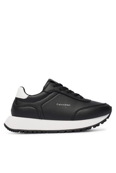 Calvin Klein Сникърси Low Cut Lace-Up Sneaker V3A9-83110-1355 S Черен - Mera.bg