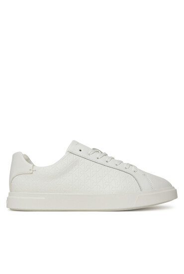 Calvin Klein Сникърси Low Pro Cups Lace Up Lth Aop HW0HW02817 Бял - Mera.bg