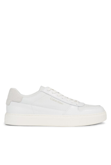 Calvin Klein Сникърси Low Top Lace Up Bskt HM0HM01254 White Mix 0K5 - Mera.bg