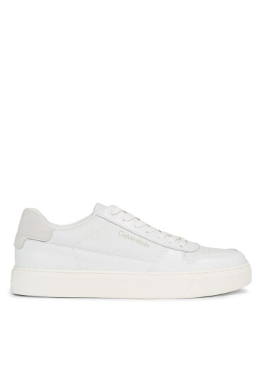 Calvin Klein Сникърси Low Top Lace Up Bskt HM0HM01254 White Mix 0K5 - Mera.bg