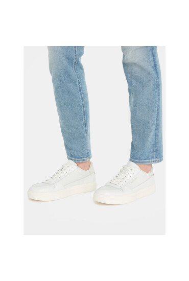 Calvin Klein Сникърси Low Top Lace Up Bskt HM0HM01254 White Mix 0K5 - Mera.bg