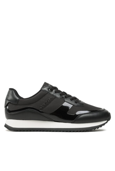 Calvin Klein Сникърси Low Top Lace Up Heat Bond HM0HM00551 Black/Magnet 0GM - Mera.bg