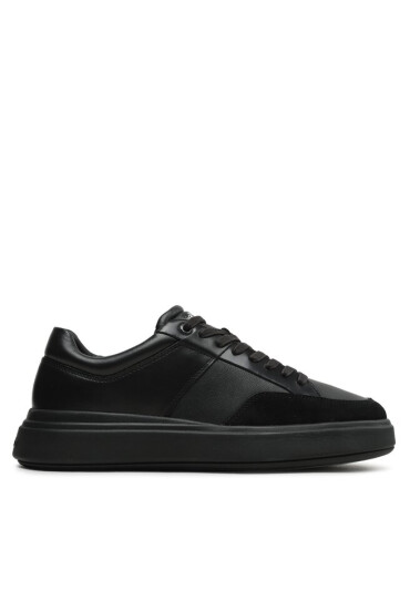 Calvin Klein Сникърси Low Top Lace Up HM0HM01047 Black Mono 0GJ - Mera.bg