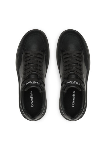 Calvin Klein Сникърси Low Top Lace Up HM0HM01047 Black Mono 0GJ - Mera.bg