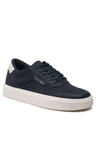 Calvin Klein Сникърси Low Top Lace Up Knit HM0HM00922 Navy/Light Grey 0GY - Mera.bg