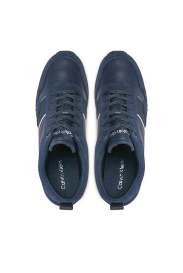 Calvin Klein Сникърси Low Top Lace Up Lth HM0HM00881 Calvin Navy DW4 - Mera.bg