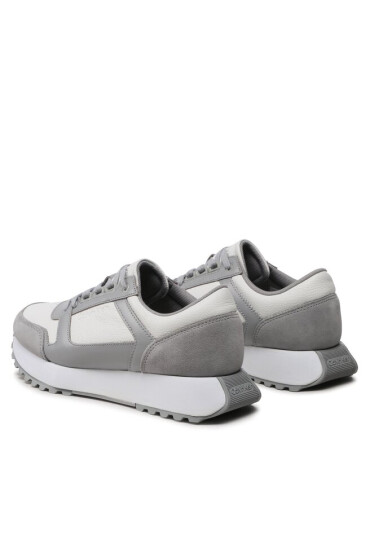 Calvin Klein Сникърси Low Top Lace Up Lth HM0HM00925 Grey Fog/White 0IN - Mera.bg