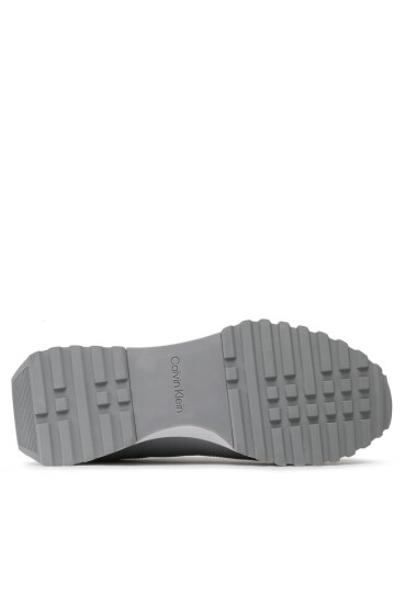 Calvin Klein Сникърси Low Top Lace Up Lth HM0HM00925 Grey Fog/White 0IN - Mera.bg