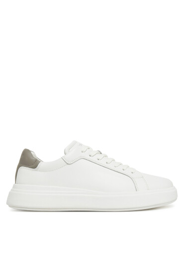 Calvin Klein Сникърси Low Top Lace Up Lth HM0HM01016 Бял - Mera.bg