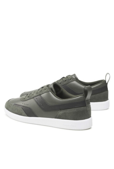 Calvin Klein Сникърси Low Top LAce Up Lth Mix HM0HM00851 Olive Mix 0H8 - Mera.bg