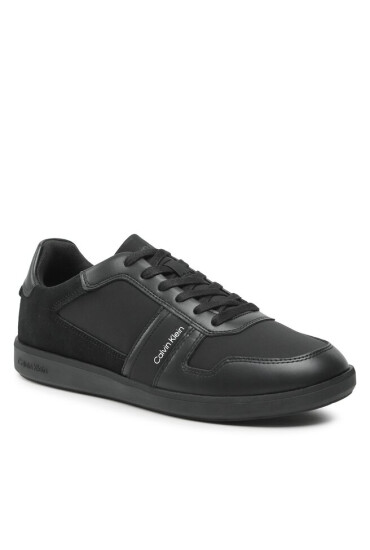 Calvin Klein Сникърси Low Top Lace Up Mix HM0HM00491 Triple Black 00U - Mera.bg