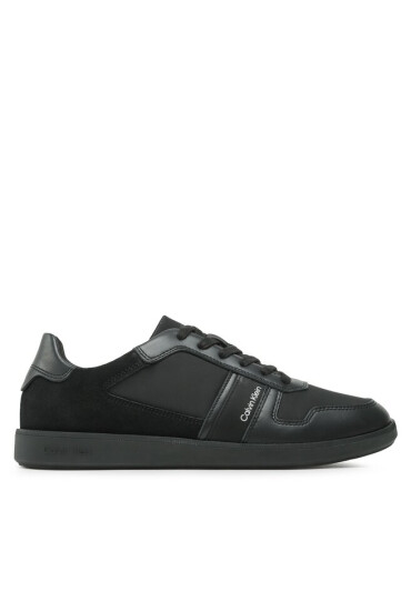 Calvin Klein Сникърси Low Top Lace Up Mix HM0HM00491 Triple Black 00U - Mera.bg