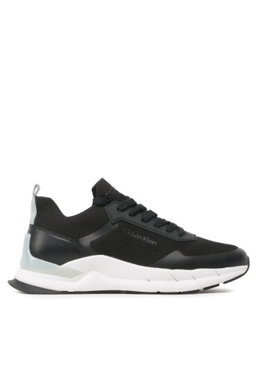 Calvin Klein Сникърси Low Top Lace Up Mix HM0HM00918 Black/Salt Bay 0GR - Mera.bg
